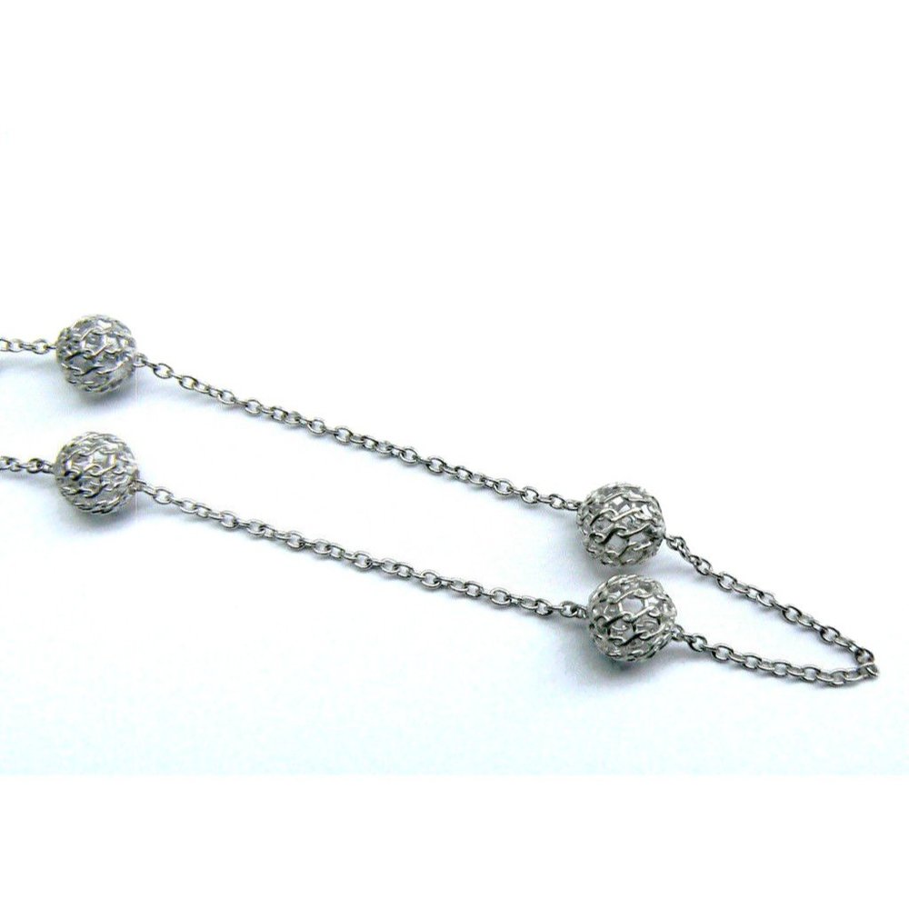 KATE LANDRY Filigree Ball Sterling Silver Bracelet